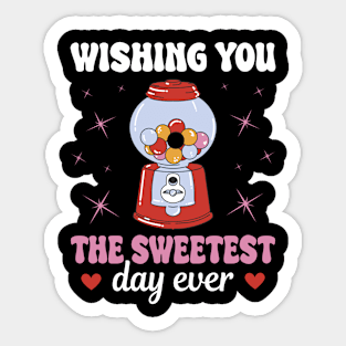 Chewing Gum Automat Sweetest Days Sticker